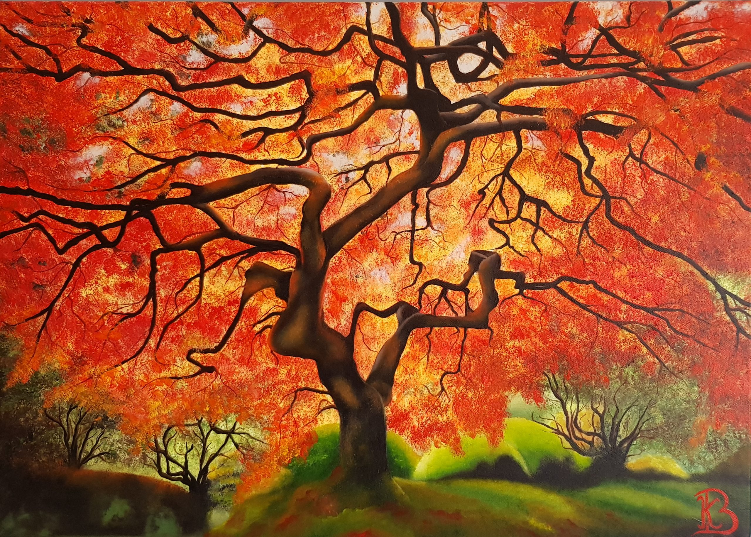 Erable en automne (50×70)