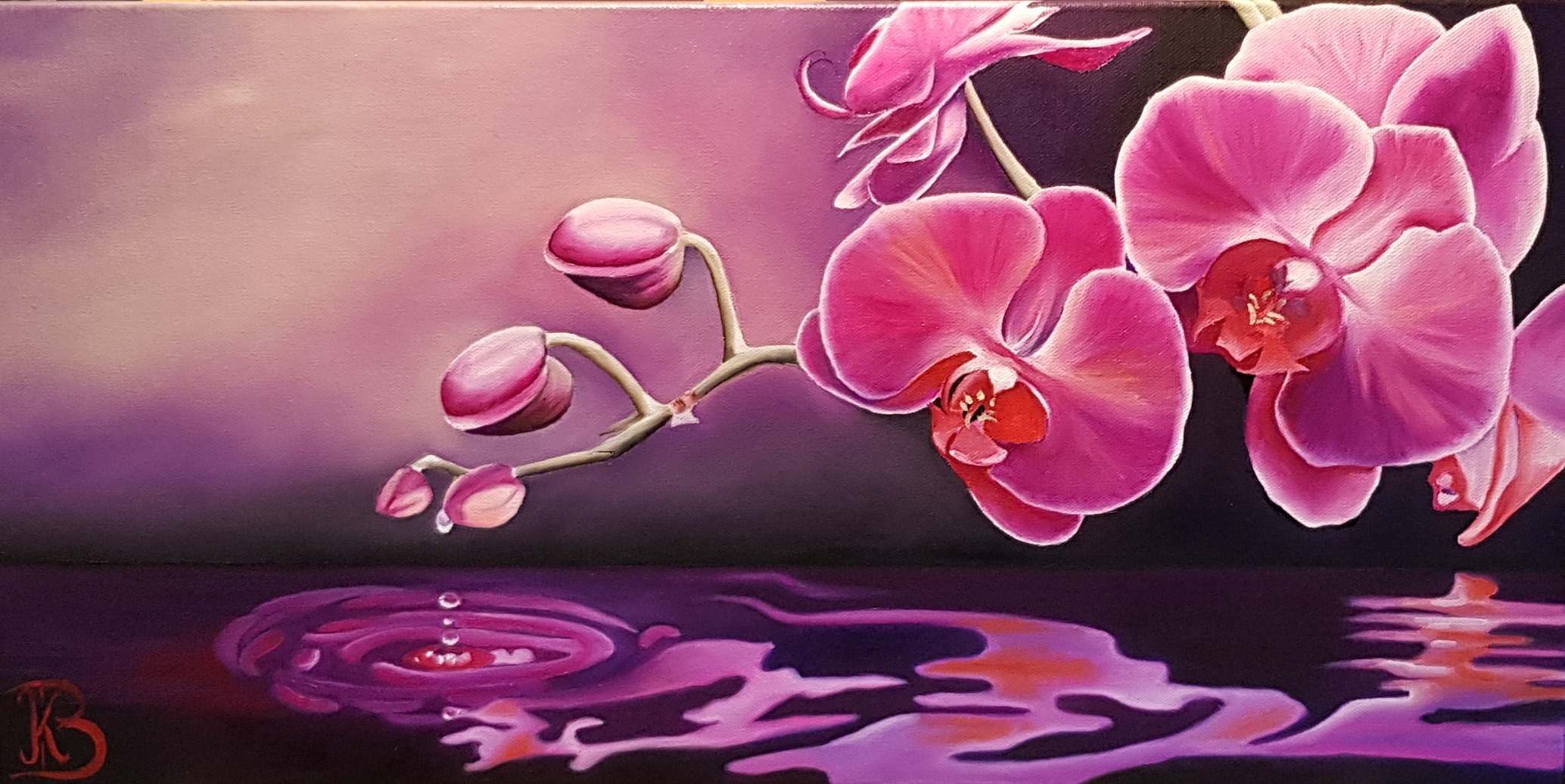 Reflet d’Orchidée (30×60)