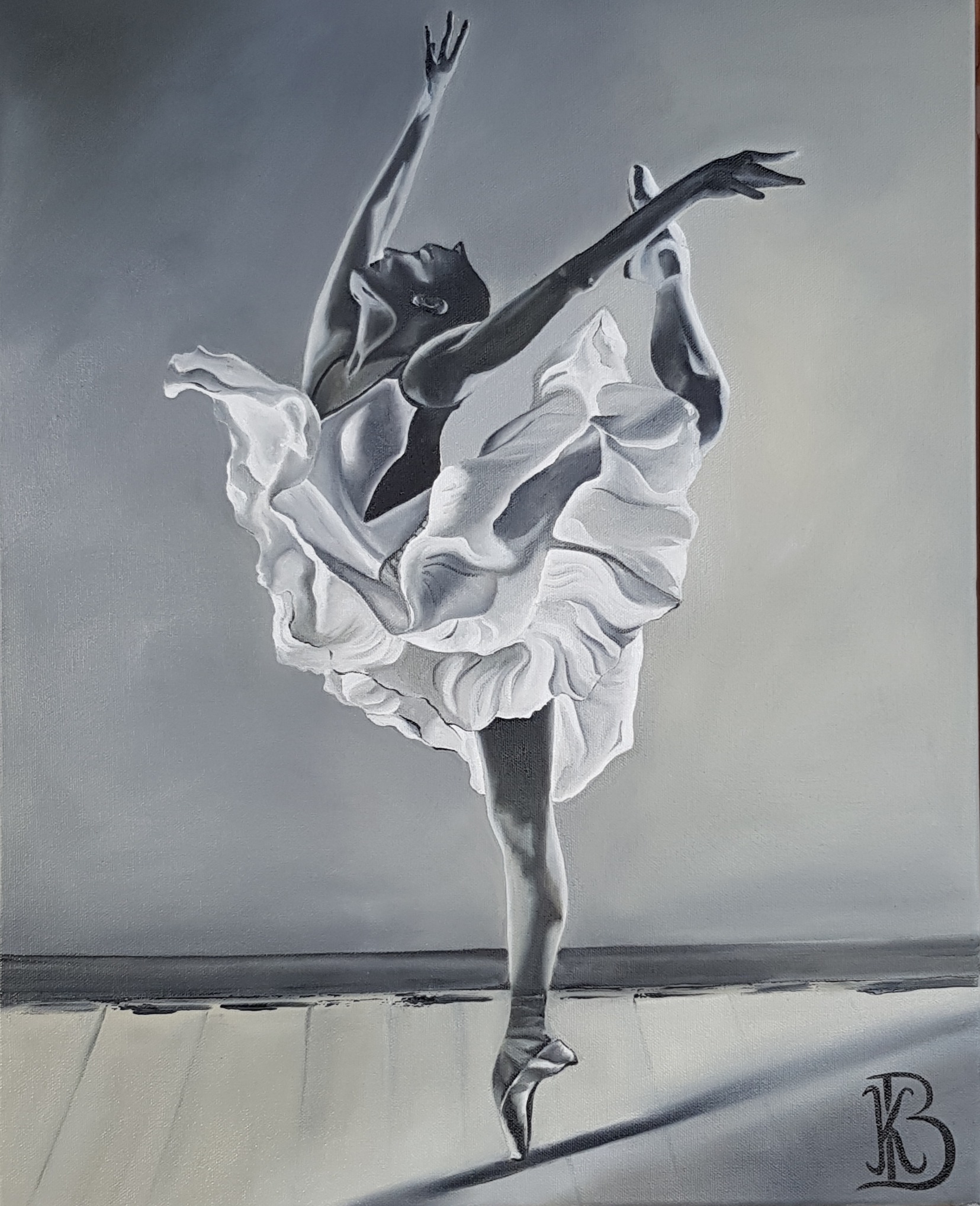 La Ballerine blanche (40×50)